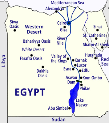 Map of Egypt