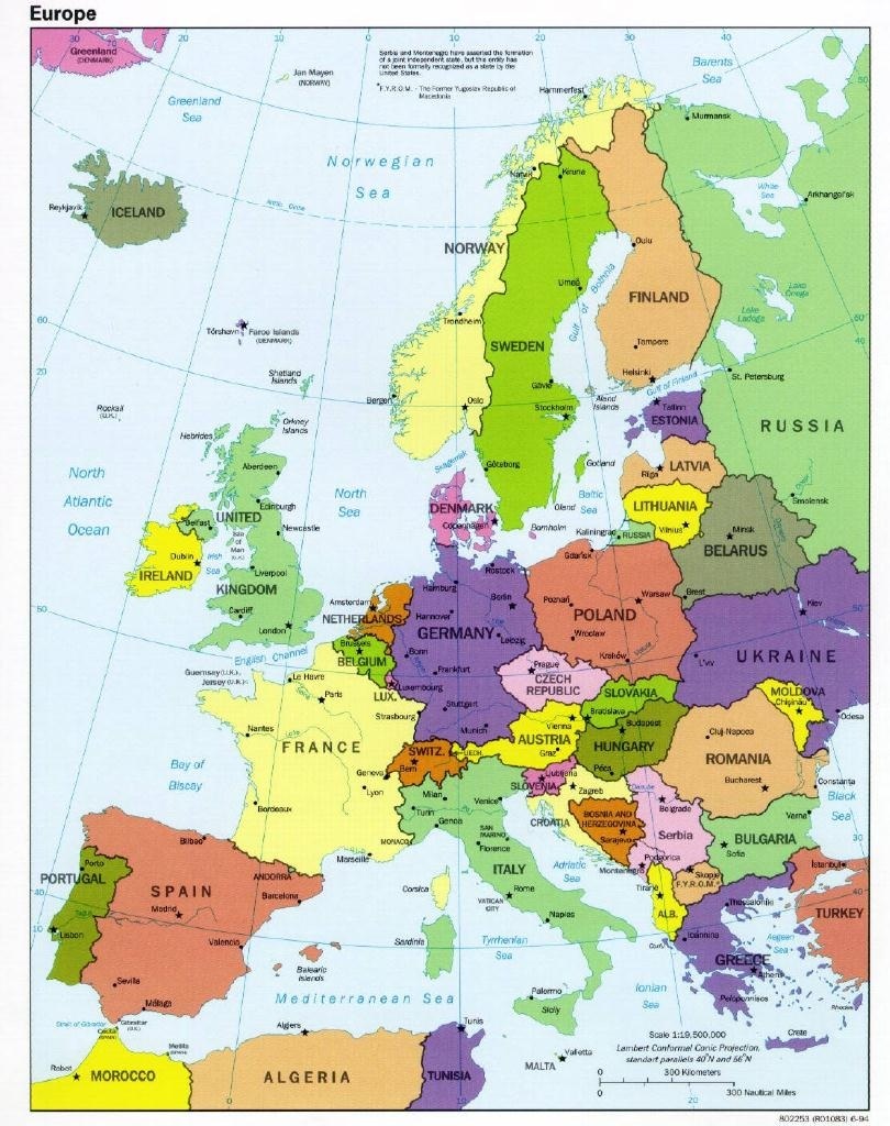 Map of Europe